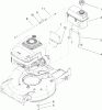 Rasenmäher 22177TE - Toro 53cm Heavy-Duty Recycler Mower (SN: 240000001 - 240999999) (2004) Ersatzteile FUEL LINE AND TANK ASSEMBLY