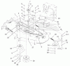 Rasenmäher für Großflächen 30255 - Toro Mid-Size ProLine Mower, Gear Drive, 15 hp, 52" Side Discharge Deck (SN: 210000001 - 210999999) (2001) Ersatzteile SPINDLES, IDLER PULLEYS, AND BELTS ASSEMBLY