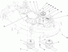 Rasenmäher für Großflächen 30299TE - Toro Mid-Size ProLine Mower, T-Bar, Hydro Drive, 15 HP, 112cm Side Discharge Deck (SN: 250000001 - 250999999) (2005) Ersatzteile SPINDLE AND IDLER ASSEMBLY