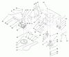 Rasenmäher für Großflächen 30521 - Toro Mid-Size ProLine Mower, Pistol Grip, Gear Drive, 12.5 hp, 36" Side Discharge Deck (SN: 220000001 - 220999999) (2002) Ersatzteile TRANSMISSION AND DRIVE PULLEY ASSEMBLY
