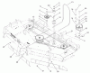 Zerto-Turn Mäher 74225 (Z253) - Toro Z Master Mower, 62" SFS Side Discharge Deck (SN: 220000001 - 220999999) (2002) Ersatzteile BELT AND IDLER ARM ASSEMBLY