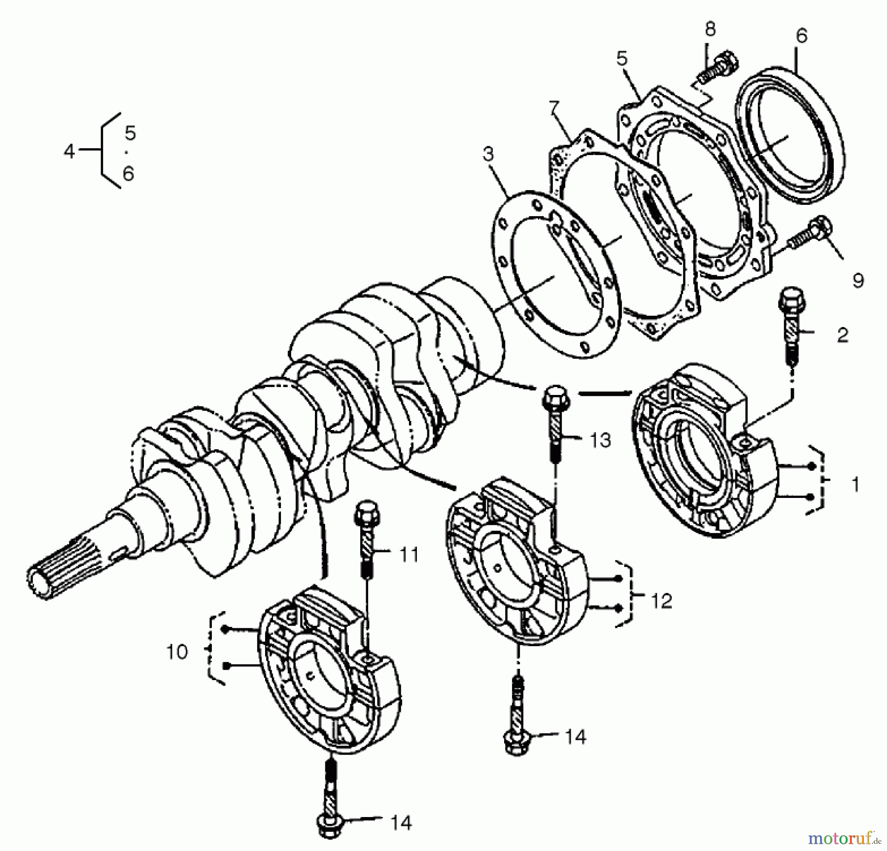  Compact Utility Loaders 22303 - Toro Dingo 320-D Compact Utility Loader (SN: 210000001 - 210999999) (2001) MAIN BEARING CASE ASSEMBLY