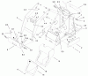 Compact Utility Loaders 22303TE - Toro Dingo 320-D Traction Unit (SN: 990001 - 999999) (1999) Ersatzteile FRAME AND LOADER ARM ASSEMBLY