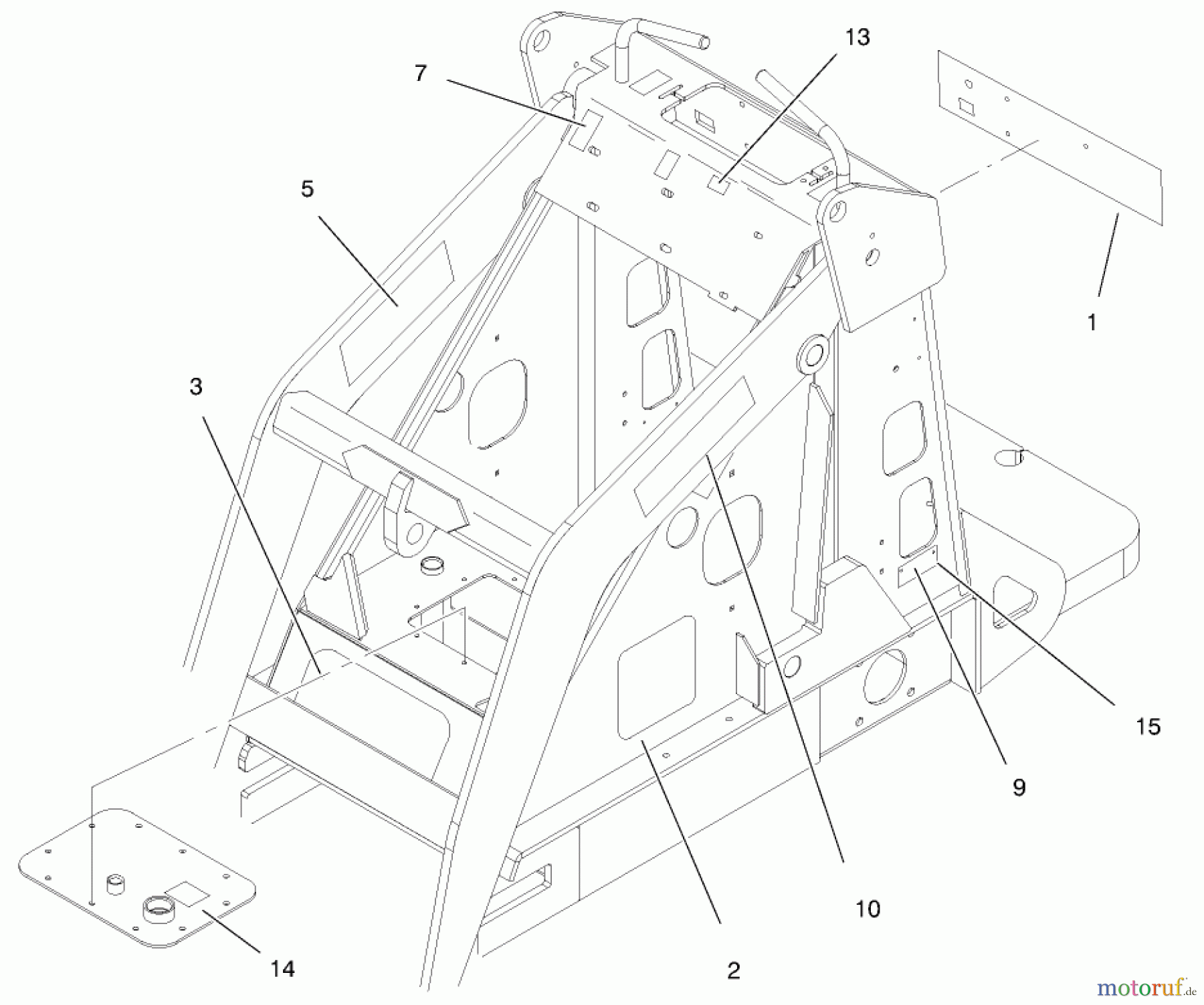  Compact Utility Loaders 22305 - Toro Dingo 322 Traction Unit (SN: 990001 - 991007) (1999) DECAL ASSEMBLY