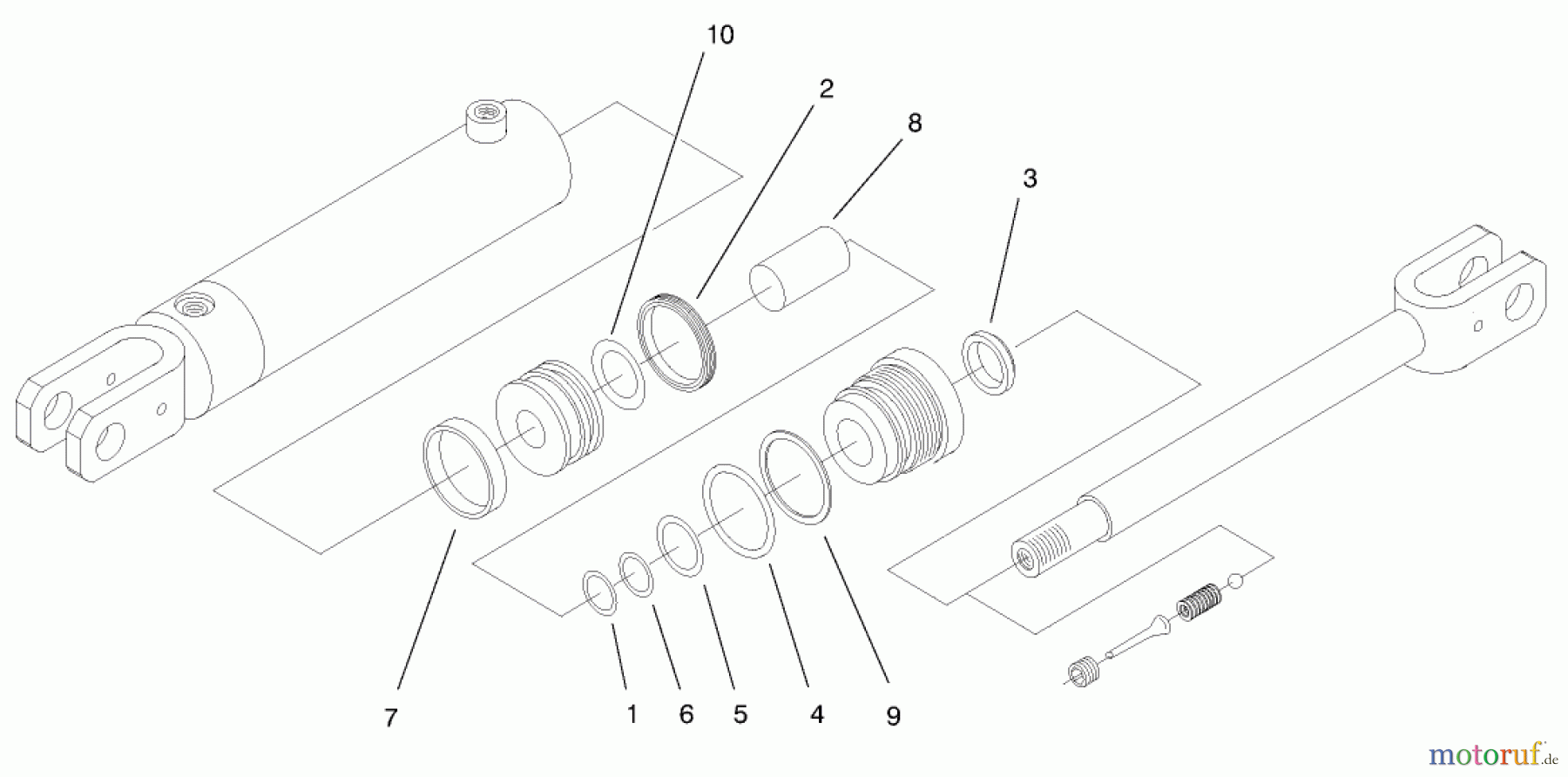  Compact Utility Loaders 22305 - Toro Dingo 322 Traction Unit (SN: 990001 - 991007) (1999) HYDRAULIC CYLINDER NO. 99-3051