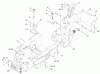 Compact Utility Loaders 22307 - Toro Dingo TX 425 Wide Track Compact Utility Loader (SN: 220000401 - 220999999) (2002) Ersatzteile MAIN FRAME AND FUEL TANK ASSEMBLY