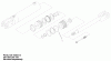 Compact Utility Loaders 22311 - Toro Dingo 220 Compact Utility Loader (SN: 210000001 - 210999999) (2001) Ersatzteile KIT-HYDRAULIC CYLINDER ASSEMBLY NO. 100-4163