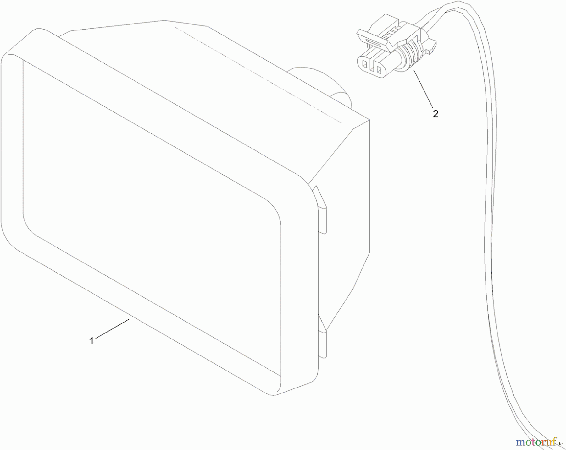  Zubehör 25464 - Toro Work Light Kit, RT1200 Trencher WORK LIGHT ASSEMBLY