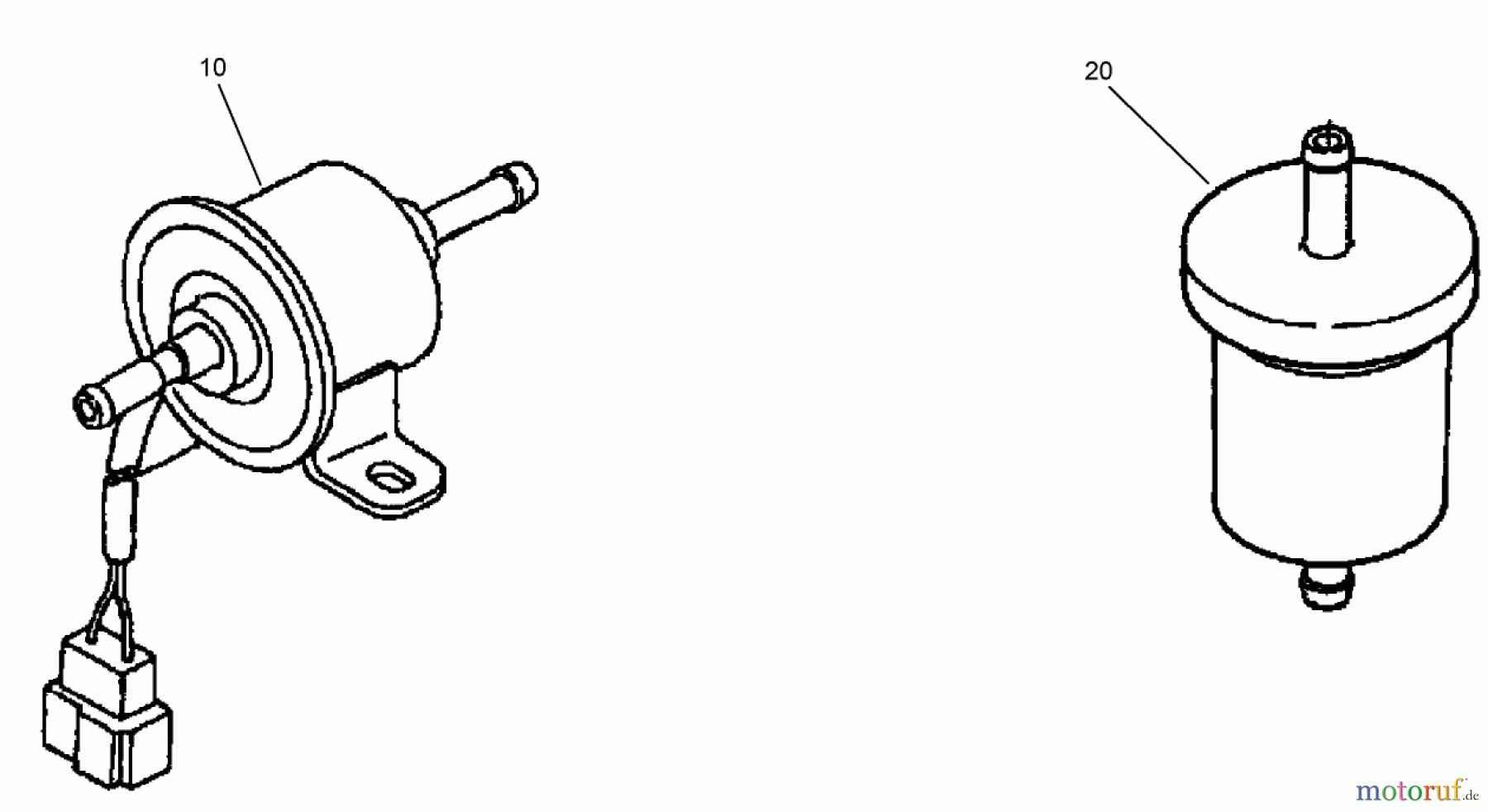  Compact Utility Loaders 22320 - Toro Dingo TX 525 Wide Track Compact Utility Loader (SN: 280000001 - 280000300) (2008) FUEL PUMP AND FILTER ASSEMBLY