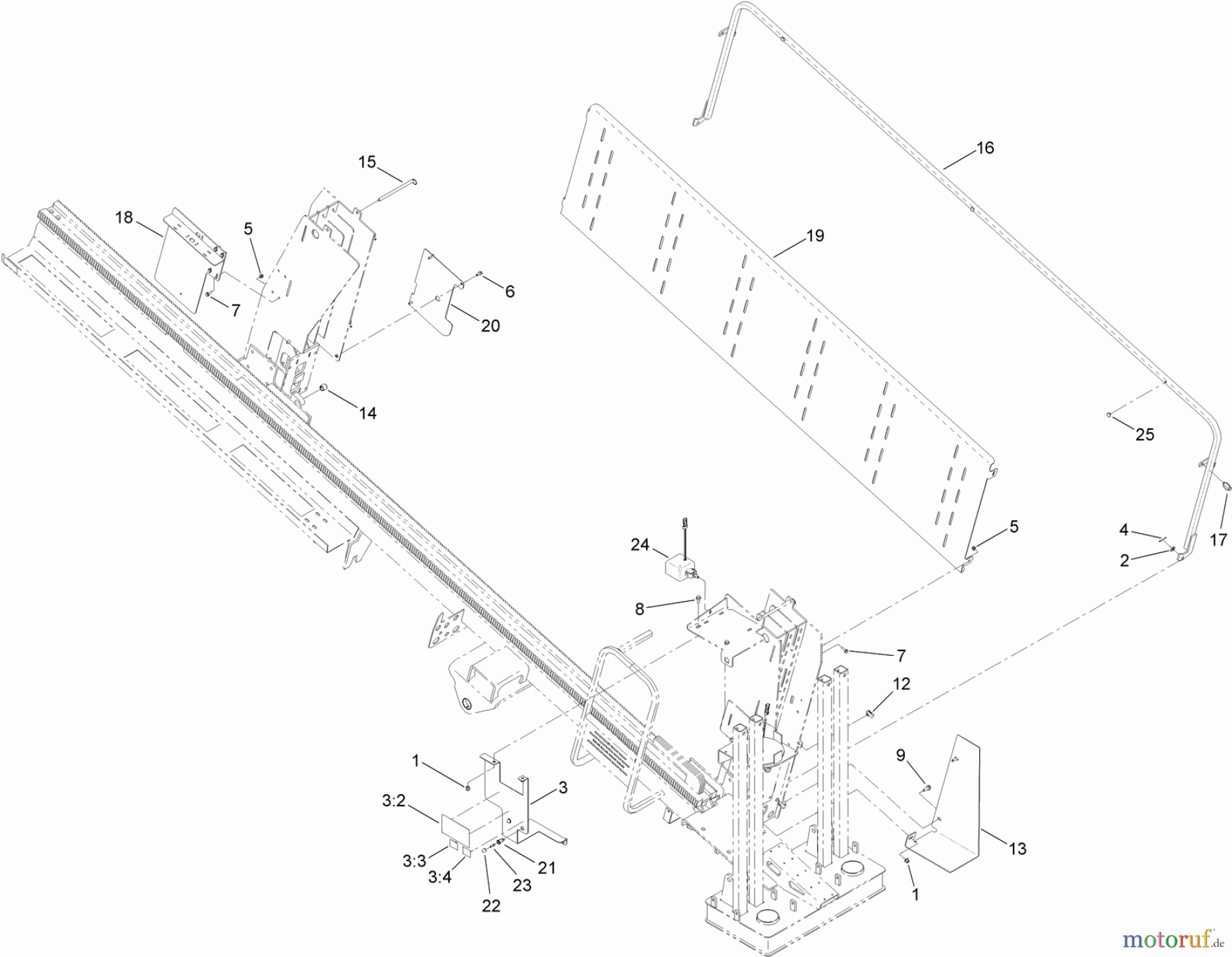  Zubehör 23800 - Toro 2024 Directional Drill (SN: 313000001 - 313999999) (2013) ROD BOX AND GUARD ASSEMBLY