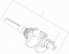 Compact Utility Loaders 22322 - Toro Dingo TX 427 Wide Track Compact Utility Loader (SN: 290000001 - 290999999) (2009) Ersatzteile CRANKSHAFT ASSEMBLY KOHLER CH740-3126