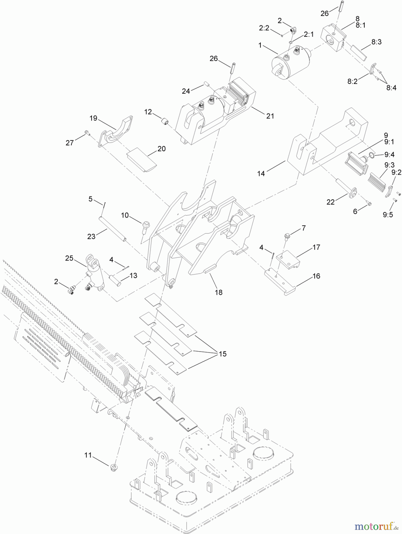 Zubehör 23800 - Toro 2024 Directional Drill (SN: 313000001 - 313999999) (2013) ROD WRENCH AND CLAMP ASSEMBLY