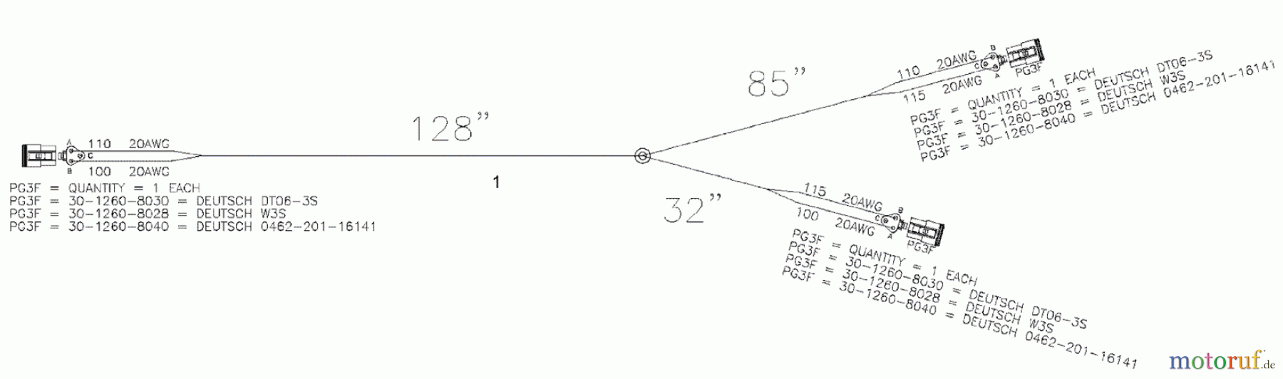  Zubehör DD2024 - Toro EarthPro Directional Drill (2007) HARNESS, STAKE DOOR SERIAL NUMBERS DD202480124 AND PRIOR