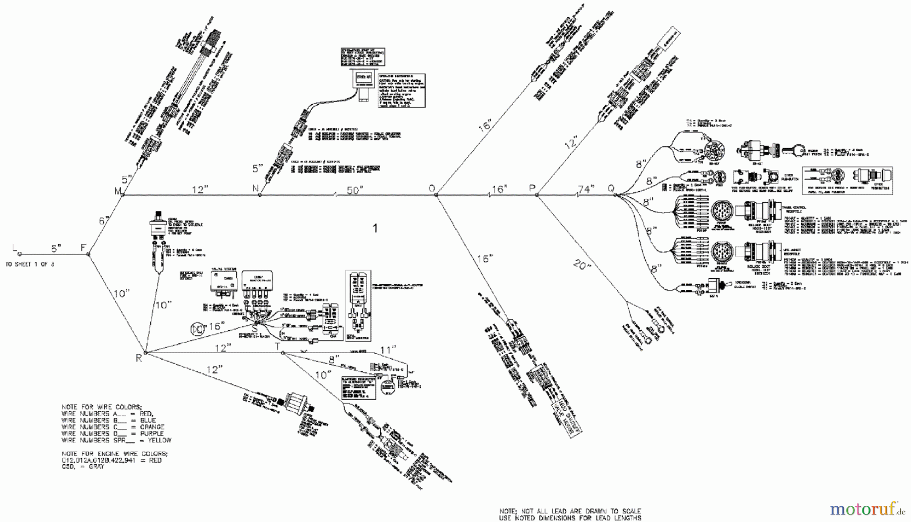  Zubehör DD2024 - Toro EarthPro Directional Drill (2007) MAIN HARNESS SERIAL NUMBERS DD202490151 AND AFTER #2