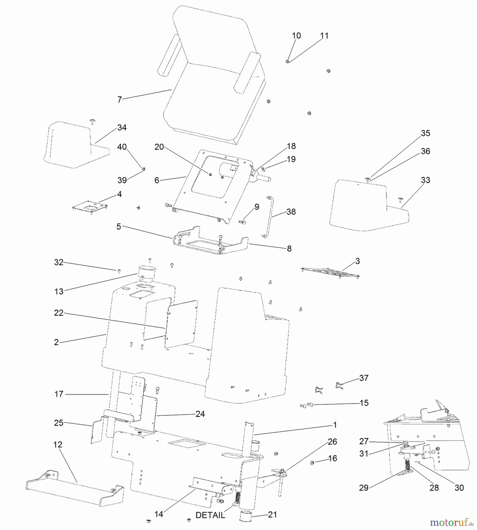  Zubehör DD2024 - Toro EarthPro Directional Drill (2007) OPERATORS CONSOLE ASSEMBLY SERIAL NUMBERS DD202480143 AND PRIOR