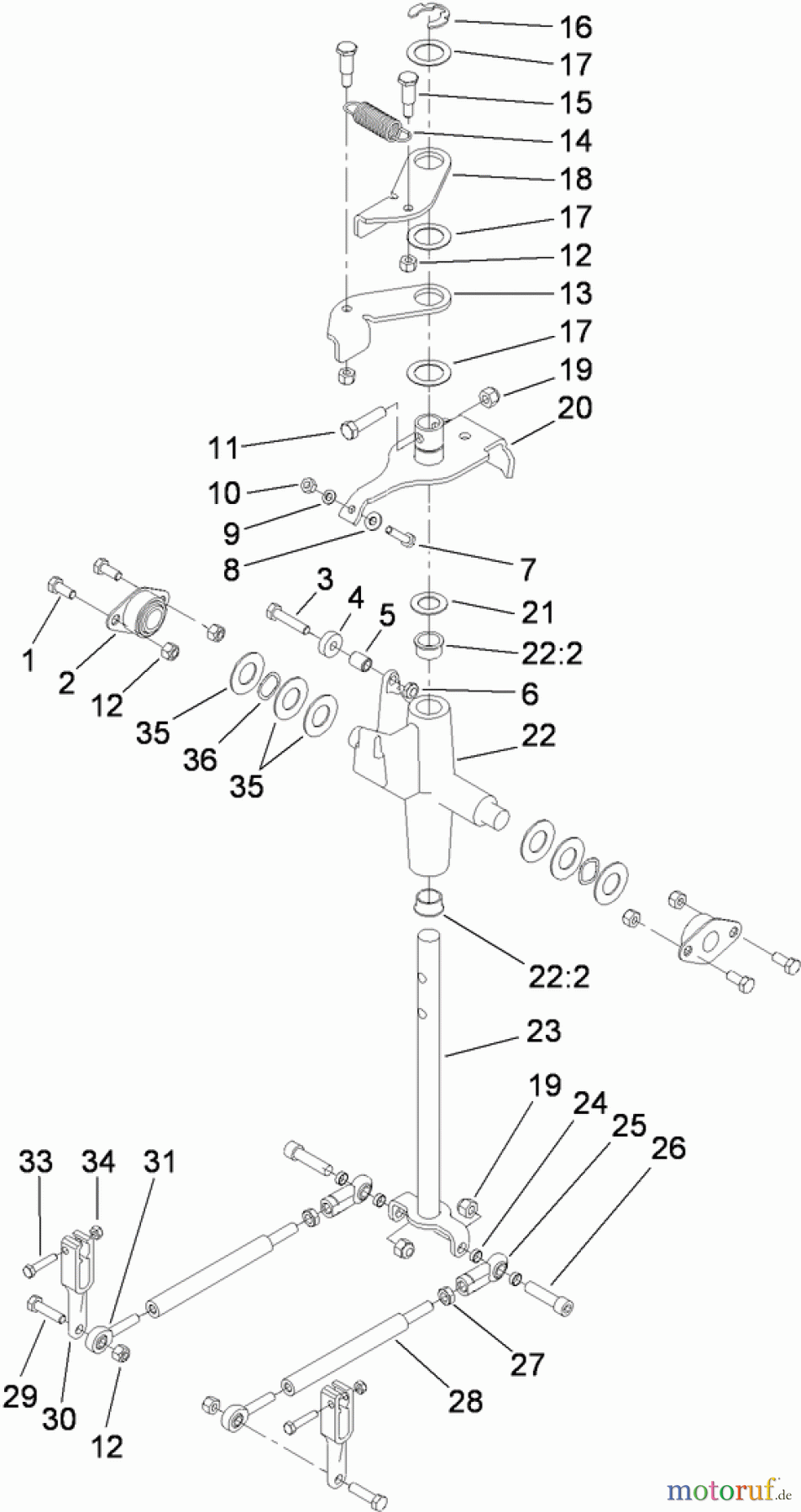  Compact Utility Loaders 22324 - Toro Dingo TX 525 Wide Track Compact Utility Loader (SN: 310000001 - 310999999) (2010) TRACTION CONTROL ASSEMBLY