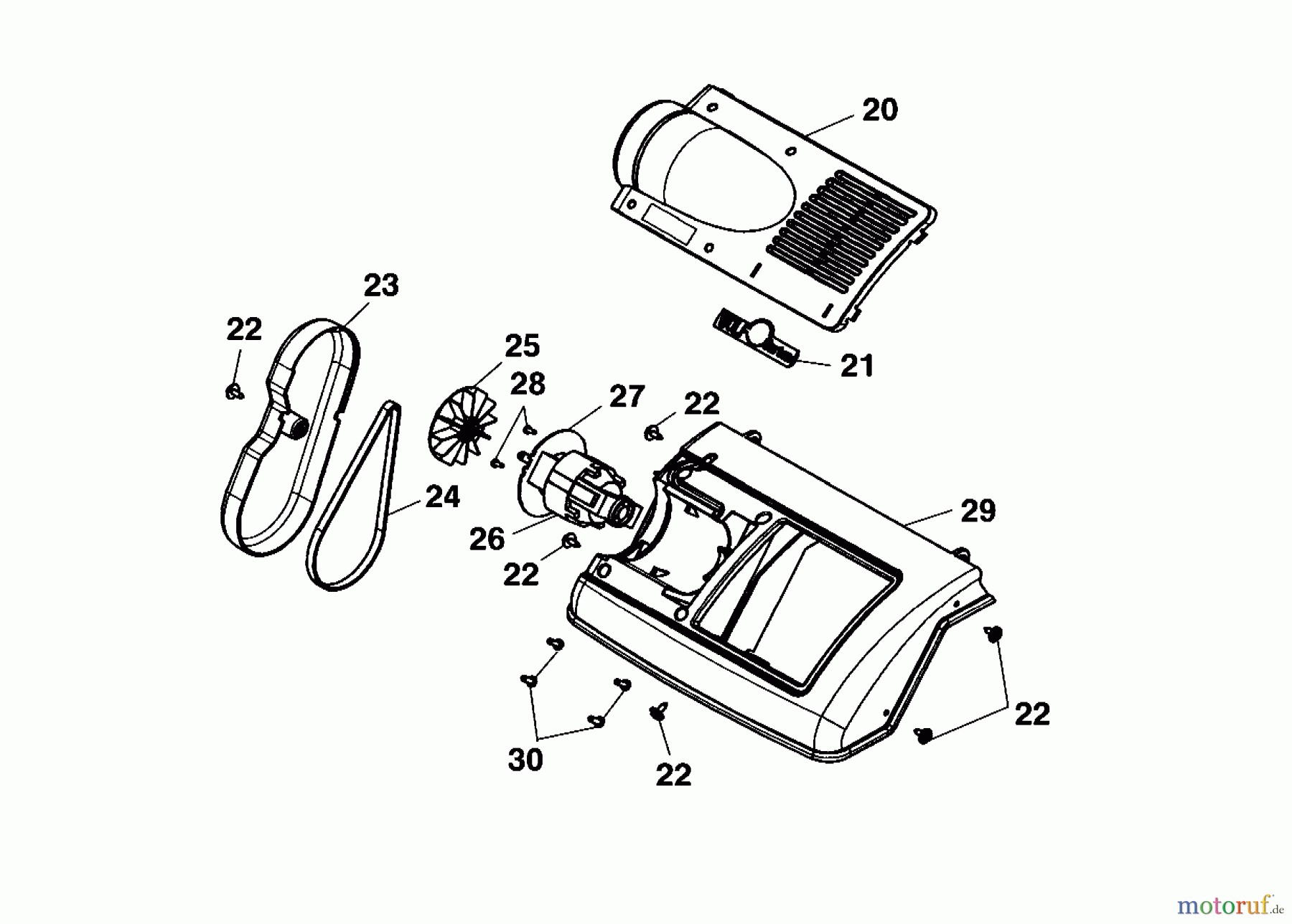 Wolf-Garten Rasenlüfter UL 33 E 3620003 Serie A (2002) Elektromotor, Keilriemen